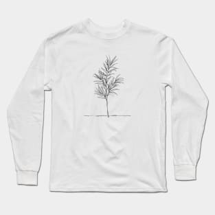 Minimalist Tree Branch Art Long Sleeve T-Shirt